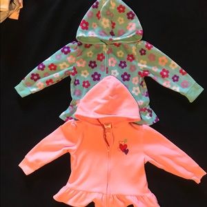 Toddler Girls Fleece Hoodies Bundle